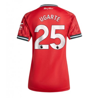 Ženski Nogometni dresi Manchester United Manuel Ugarte #25 Domači 2025-26 Kratek Rokav Ženski Nogometni dresi Manchester United Manuel Ugarte #25 Domači 2025-26 Kratek Rokav